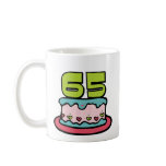 65 Year Old Birthday Cake mugs
