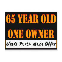 65 Year Old, One Owner - Needs Parts, Make Offer Post Card
