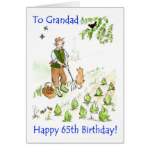 65th Birthday Card for a Grandfather