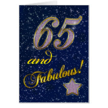 65th birthday for someone Fabulous Greeting Cards
