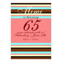65th birthday Invitation