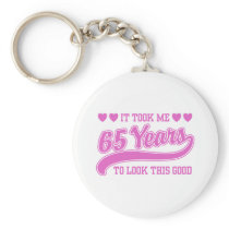 65th Birthday Key Chain
