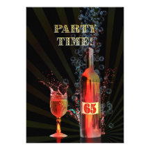 65th birthday party invitation