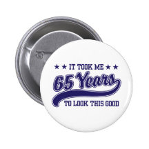 65th Birthday Pin