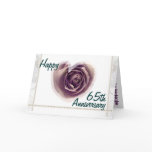 65th Wedding Anniversary - Purple Rose Heart