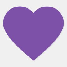 663399 Solid Colour Purple Background Template Heart Stickers