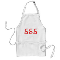 666 alarm clock numbers aprons