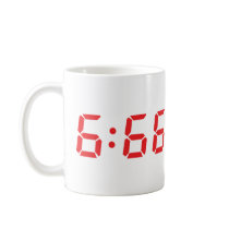 666 devil alarm clock mug