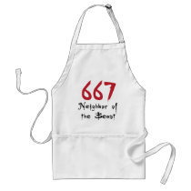 667 Neighbour of the Beast Apron