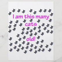66 Cat Heads Old Personalised Flyer