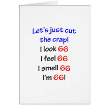 66  Let's cut the crap Greeting Card