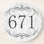 671 Area Code Beverage Coaster