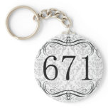 671 Area Code Keychains