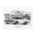 67, 63, 69 Novas - BW no border Postcards