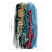 67, 68, 69 Camaro Postcard