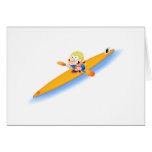 67_girl_lightning greeting card