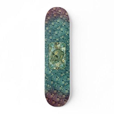 67K Green Skull Skate Board by BELLA67K