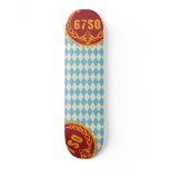 67SOSK8 ARGYLE SKYBLUE*TEAL SKATE DECKS