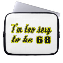 68 birthday designs computer sleeve