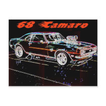 68 camaro post card