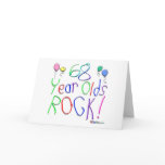 68 Year Olds Rock ! Greeting Card