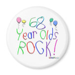 68 Year Olds Rock ! Refrigerator Magnets