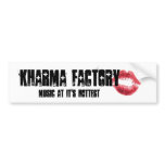 698115_red_lips, Kharma Factory, Music at it's ... Bumper Sticker