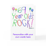 69 Year Olds Rock ! Cards