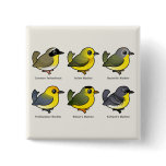 6 Birdorable Warblers Pin