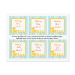 6 Favour Tags Rubber Ducky Bubbles