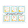 6 Favour Tags Rubber Ducky Bubbles