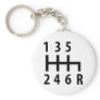6 gearshift race car black key chains