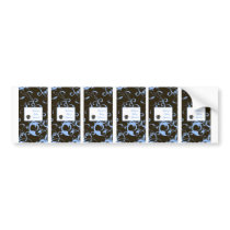 6 Hershey's Miniature Labels Boy Blue Punk Skull