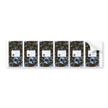 6 Hershey's Miniature Labels Boy Blue Punk Skull bumper stickers
