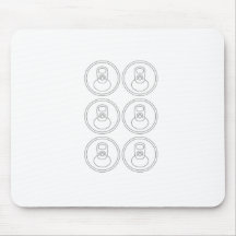 6 pack of abs mouse pads