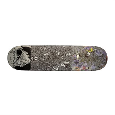 #6 - Psychedelic Lines Design Skateboards by Charlestown_Records
