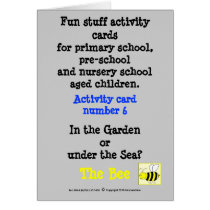 6 The Bee Greeting Card