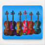 6 VIOLINS ON BLUE MOUSEPADS