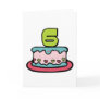 6 Year Old Birthday Cake Greeting Cards