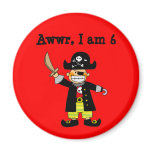 6 year old pirate boy magnets