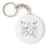 6 Year Olds Rock! Keychain