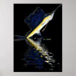 6Ft Leaping Sailfish Poster by FishTs.com