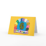 6th Birthday Gifts with Assorted Balloons Design Greeting Card