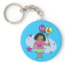 6th Birthday Girls Key Chain