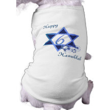 6Th day of Hanukkah Dog Shirt
