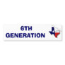 6TH GENERATION BUMPER STICKER