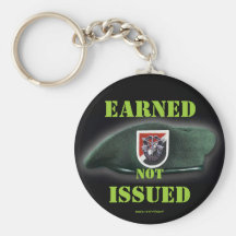 6th special forces flash green berets Keychain