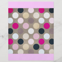 7096_polka-dots-44-pink-brown POLKA DOTS HOT PINK Personalized Flyer