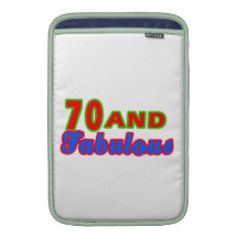 70 and Fabulous Birthday Designs Sleeve For MacBook Air