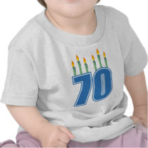70 Birthday Candles (Blue / Green)